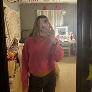 small pink old navy hoodie